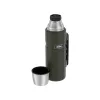 Termosas THERMOS TH-170028 470 ml, vakuuminiu būdu izoliuotas nerūdijantis plienas, armijos žalia, 24 val. karštas / šaltas