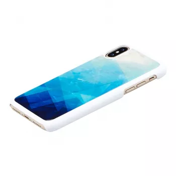 Išmaniojo telefono dėklas iKins iPhone XS/S mėlynas ežeras baltas