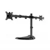 Gembird MS-D2ST-02 monitoriaus stalo stovas (sukamas, pakreipiamas, pasukamas), 13”-32”, juodas