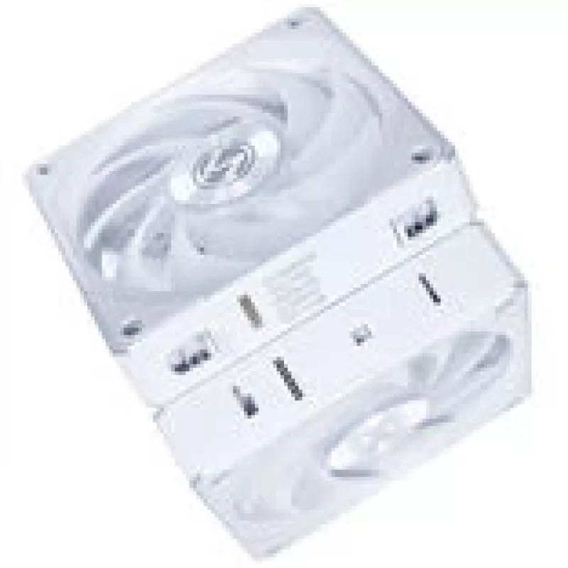 120mm korpuso ventiliatorius Lian Li UNI FAN CL Wireless — baltas, belaidis RGB valdymas, suderinamas su daisy-chain jungtimi