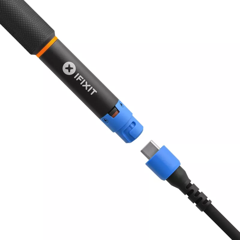 Fixhub Power Series išmanusis lituoklis (juoda/mėlyna, 100 vatų, USB-C)
