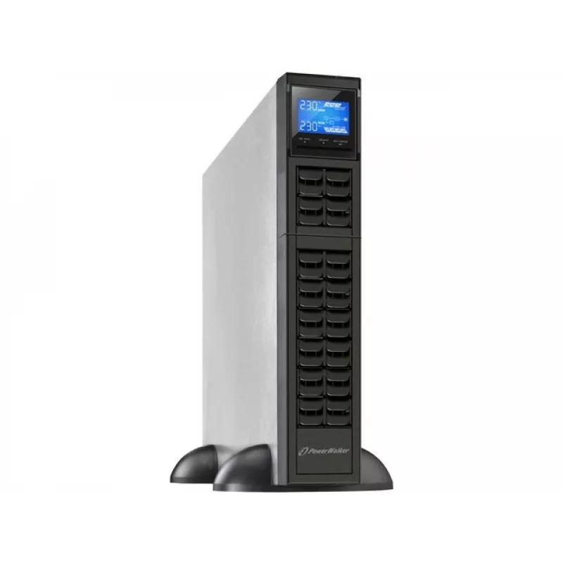 PowerWalker VFI 1000CRM LCD nepertraukiamo maitinimo šaltinis (UPS) Dvigubo keitimo (Online) 1 kVA 800 W 3 AC išvesties lizdai