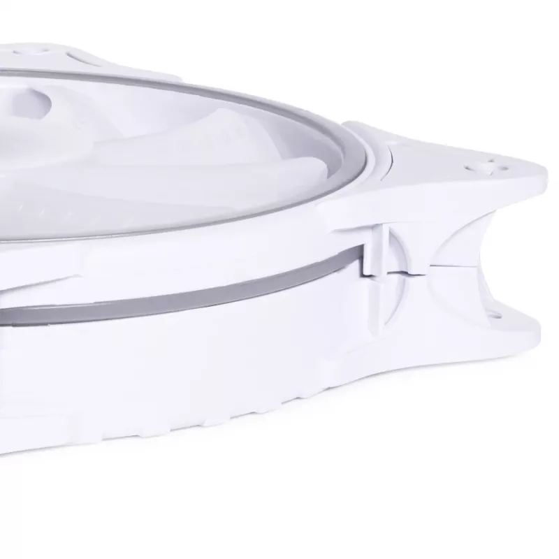Alphacool Rise Aurora 120 mm ARGB korpuso ventiliatorius – balta