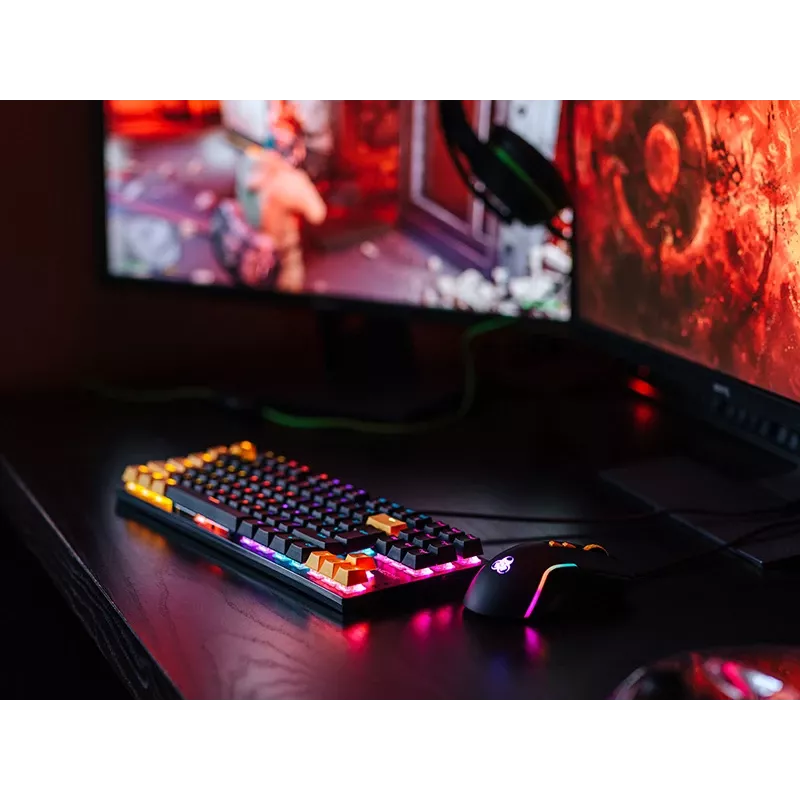 Tracer HORNET 87 klaviatūra Pelė įtraukta Žaidimų USB QWERTY anglų Juoda, Geltona
