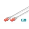 Patch Cord Digitus CAT 6 U/UTP LSZH 0.5m 10 vnt.
