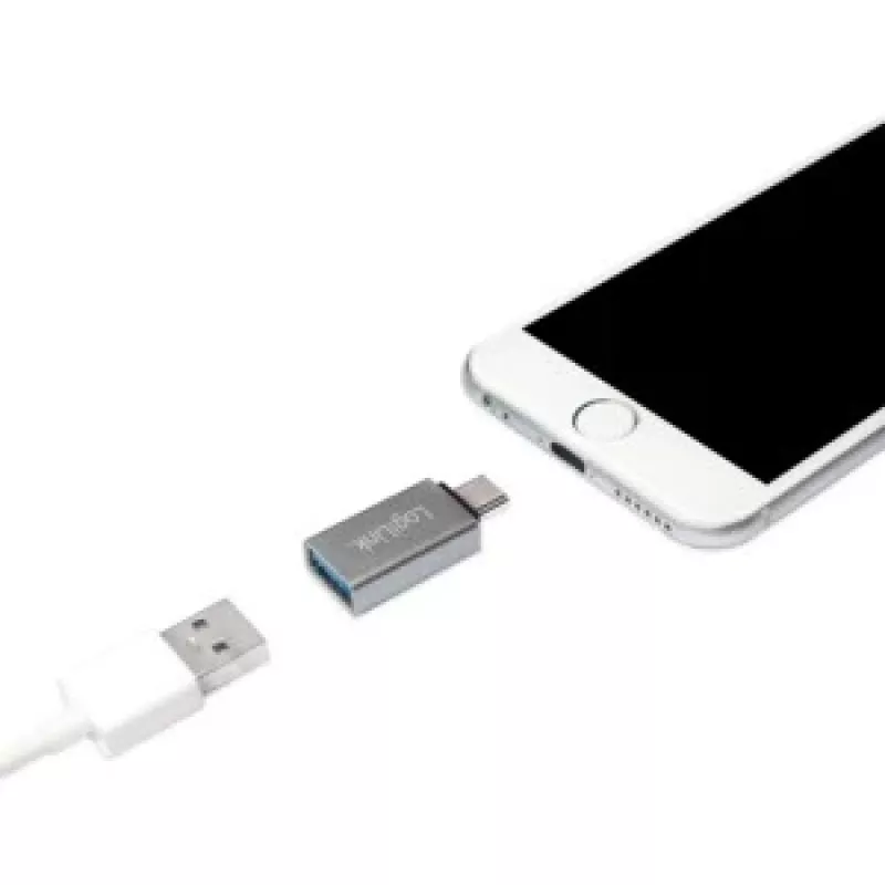LogiLink AU0042 adapteris USB-C į USB 3.2 Gen 1 kištukas kompaktiško dizaino