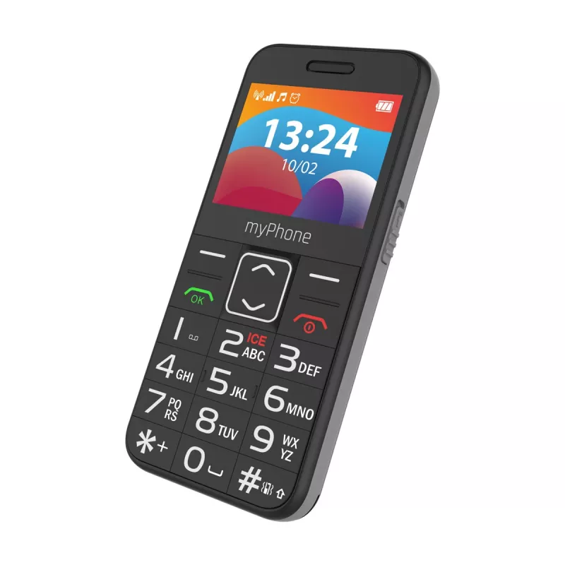 myPhone HALO | 3 LTE | Juoda | 2.4 colio | IPS | 48 MB | 128 MB | Dual SIM | Nano SIM | 3G | Bluetooth | 2.1 | USB versija Type-C | Įmontuota kamera | Pagrindinės kameros raiška 0.3 MP