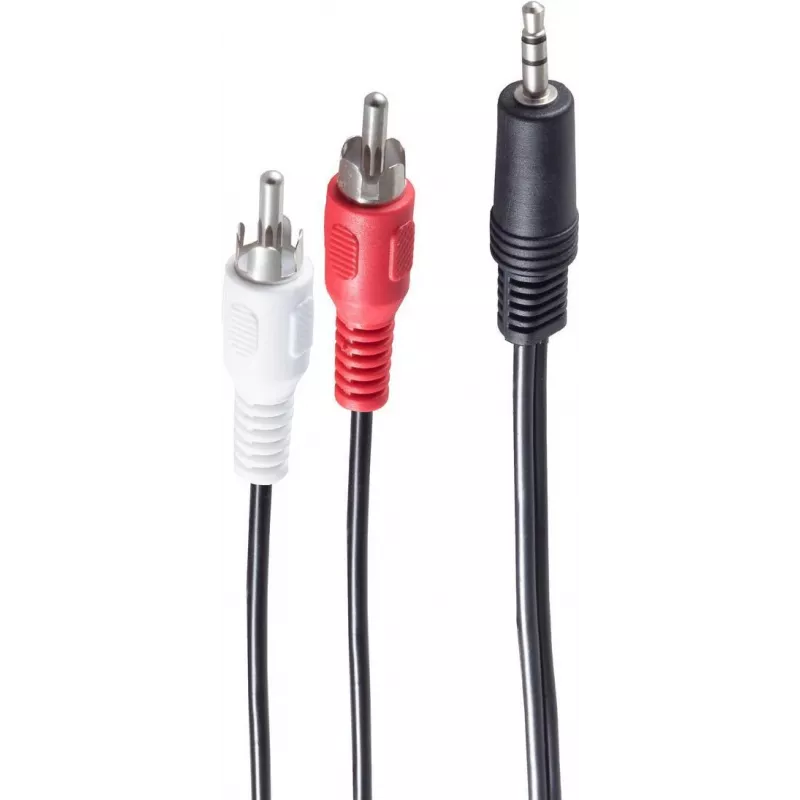 Garso kabelis ShiverPeaks 3,5 mm / 2 x RCA 1,5 m