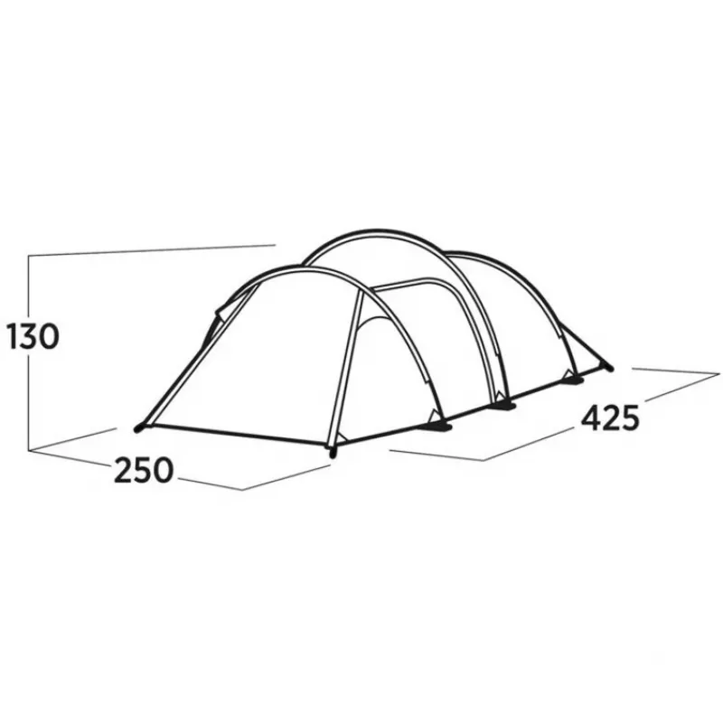 Easy Camp Hemsedal 4 žaliasis tunelinis tentas