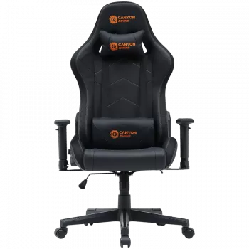 Žaidimų kėdė CANYON Irida RGBCH03 RGB juoda ergonomiško dizaino, reguliuojami porankiai, atlošiama atlošas