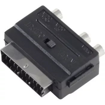 Jungčių adapteris SCART 3xRCA ShiverPeaks BS94034