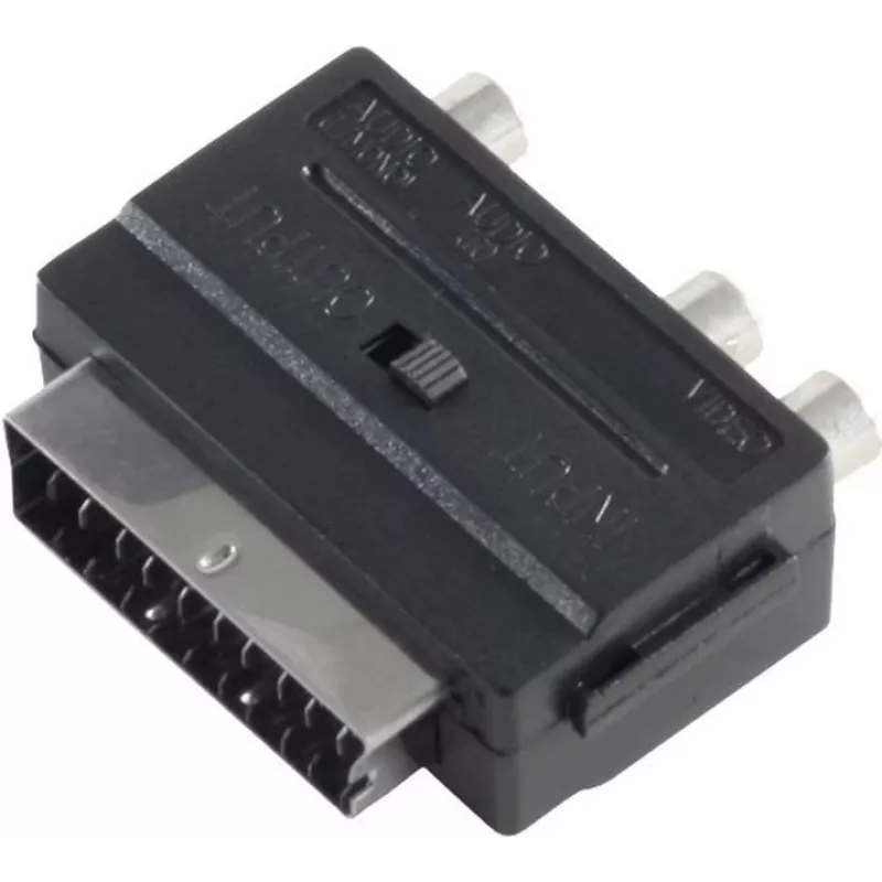 Jungčių adapteris SCART 3xRCA ShiverPeaks BS94034