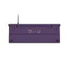 NATEC Fury žaidimų klaviatūra Kanabo K2 US balta foninė mechaninė pilkai violetinė