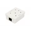 Extralink paviršinis lizdas, 1x RJ45 CAT5E UTP