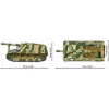 Konstruktorius Cobi Panzerhaubitze Hummel 1118 dalių modelio rinkinys