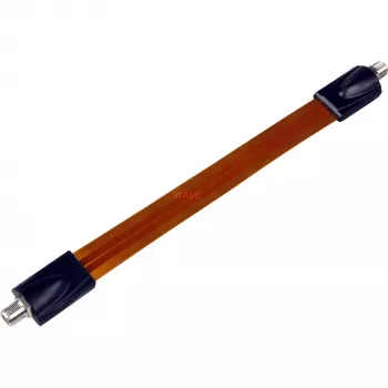 Wentronic Goobay SAT Window Feed-Through, extrem Flat (0,3mm), brown-Juoda, 0.2 m - F-Socket F-Socket (11953)