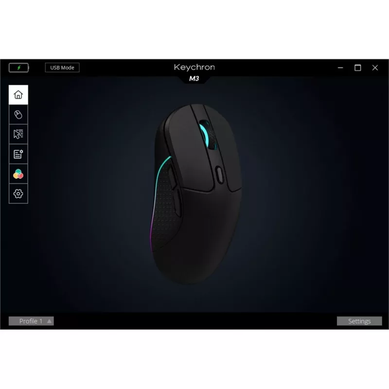 Žaidimų pelė Keychron M3 Dešiniarankė RF Wireless + Bluetooth Optinė 26000 DPI Balta