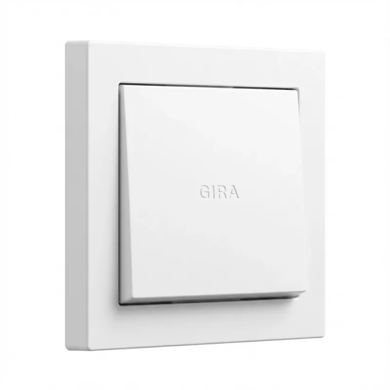 Svyruoklinio jungiklio dangtelis (Wippe) Gira System 55 Reinweiß 329603 moduliniams rėmams