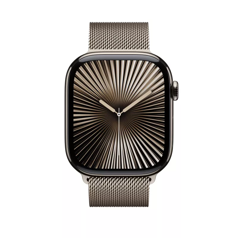 Band Apple 46mm Natural Milanese Loop M/L Titanium