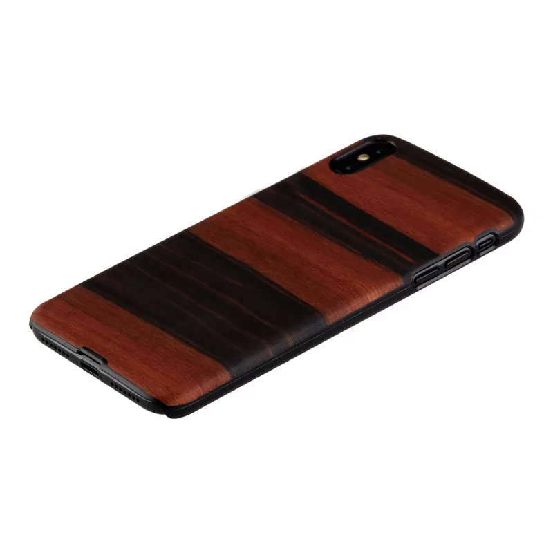 man and wood išmaniojo telefono dėklas, skirtas „iPhone XS Max“ – juodmedžio juodumo spalvos, apsauginis kietas galinis dangtelis