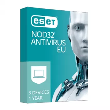 ESET NOD32 Antivirus – 3 įrenginiai, 1 metai, ESD EU