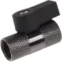 Alphacool 2 krypčių rutulinis vožtuvas G1/4 - juodas nikelis (17354)