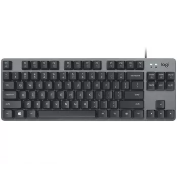 Logitech klaviatūra K835 TKL MECHANICAL TTC Red [DE] grafitas TTC Red, linijinis mechanizmas, greitai reaguojanti