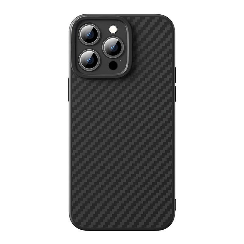 Dėklas Baseus Synthetic Fiber iPhone 15 Pro + grūdintas stiklas