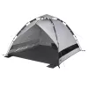 Tent High Peak Calida 80 — aliuminis/pilka poliesteris, aukštis 1300 mm, grindų danga, 4 smėlio kišenės