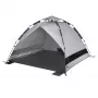 Tent High Peak Calida 80 — aliuminis/pilka poliesteris, aukštis 1300 mm, grindų danga, 4 smėlio kišenės