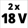 Akumuliatorių įkroviklio rinkinys Einhell 2x 4.0Ah Twincharger AC LED