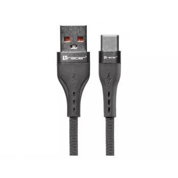 Tracer 47487 USB A - Type C M/M 1m laidas pilkas