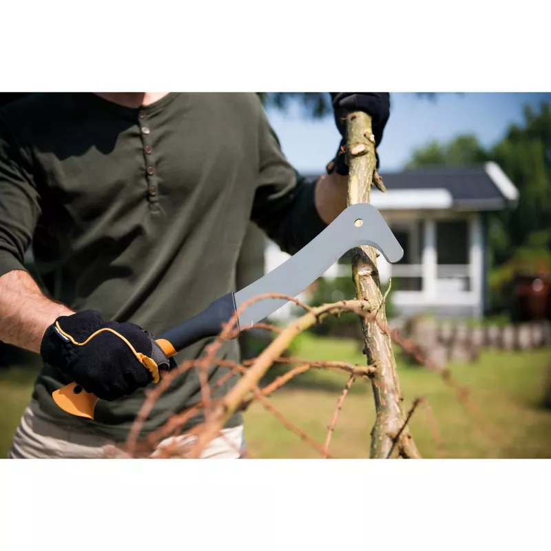 Fiskars 1003609 Juodas, pilkas, oranžinis peilis su fiksuotu ašmeniu