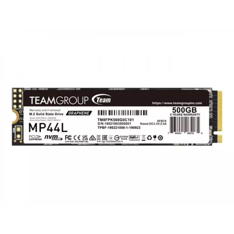 SSD diskas Team Group 500 GB M.2 PCI Express 4.0 NVMe TM8FPK500G0C101