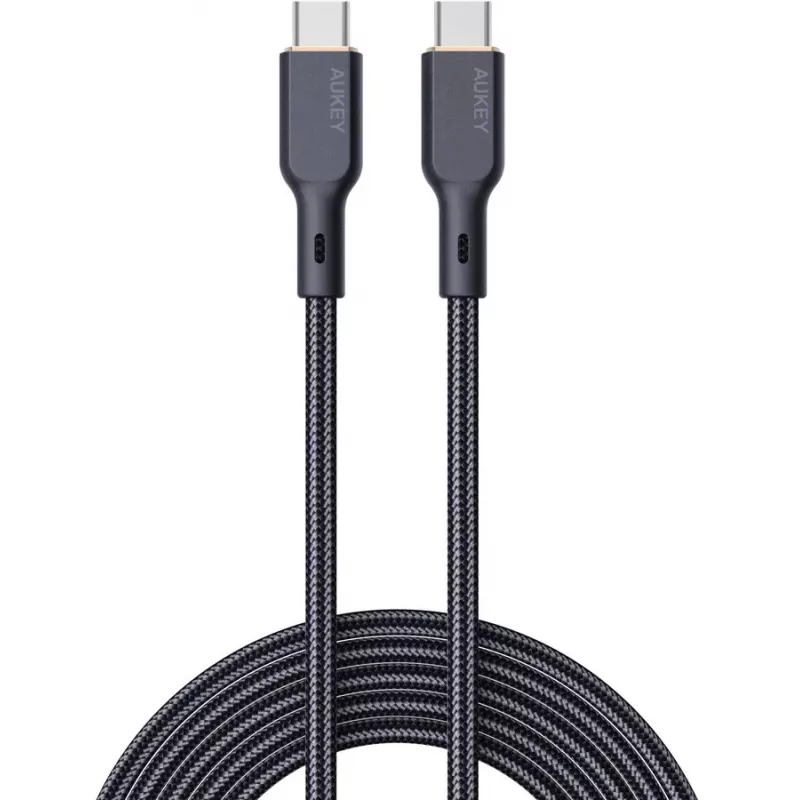 AUKEY CB-KCC101 Nailoninis USB C - USB C kabelis, 1 m