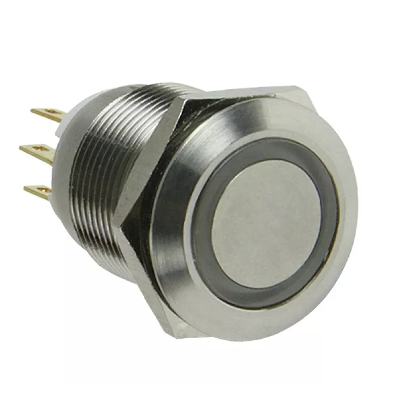 Lamptron Vandalizacijos jungiklis 19 mm - Silverline - raudonas