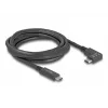 DeLOCK USB laidas USB Type-C kištukas į USB Type-C kištuką kampuotas 2m 5Gbps 4K PD 60W
