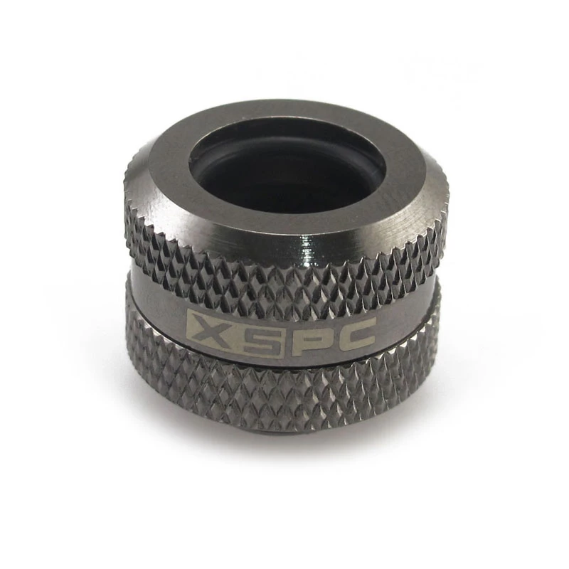 XSPC Connector G1/4 į 14 mm Hardtube, juodas chromas - 8 vienetai
