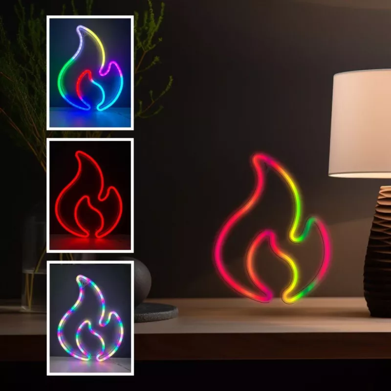 Dekoratyvinė neoninė šviesa MANTA SNL58RGB — RGB spalvą keičianti LED juostelė, modelis SNL58RGB
