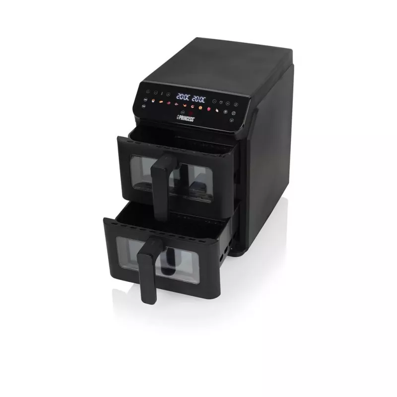 Princess Double Stack Airfryer | 182490 | Galia 3000 W | Talpa 11,2 L | Juoda
