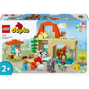Konstruktorius LEGO DUPLO Farm Animal Care rinkinys 10416 — 74 dalys, 2 minifigūrėlės, amžius 2+