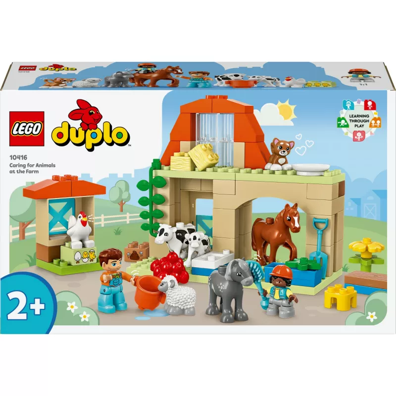 Konstruktorius LEGO DUPLO Farm Animal Care rinkinys 10416 — 74 dalys, 2 minifigūrėlės, amžius 2+