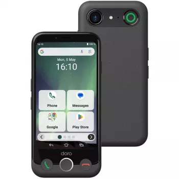 Išmanusis telefonas Doro Aurora A10 4,5 colio 4 GB 64 GB juodos spalvos
