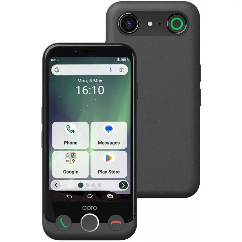 Išmanusis telefonas Doro Aurora A10 4,5 colio 4 GB 64 GB juodos spalvos