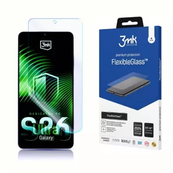 Apsauginis ekrano stiklas 3MK FlexibleGlass skirtas Samsung Galaxy S26 Ultra – hibridinė lanksti grūdinta apsauga