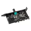 Ventiliatoriaus ir RGB LED valdiklis Lamptron CFM36 PCI lizdui, juodas