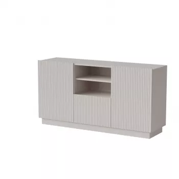 Komoda Cama LIVERTI 150x42x78 cm, kašmyro spalvos, 1 stalčius, medienos drožlių plokštė