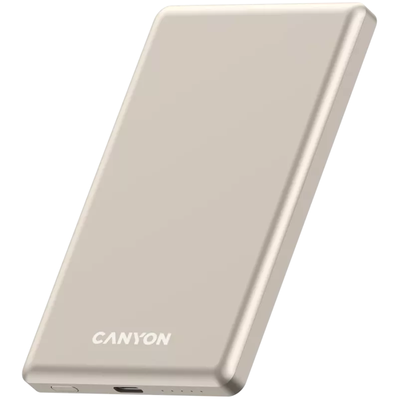 Canyon OnPower 505 - Powerbank - 5.000 mAh - į USB-C - iš USB-C PD 20W + belaidis magnetinis 1