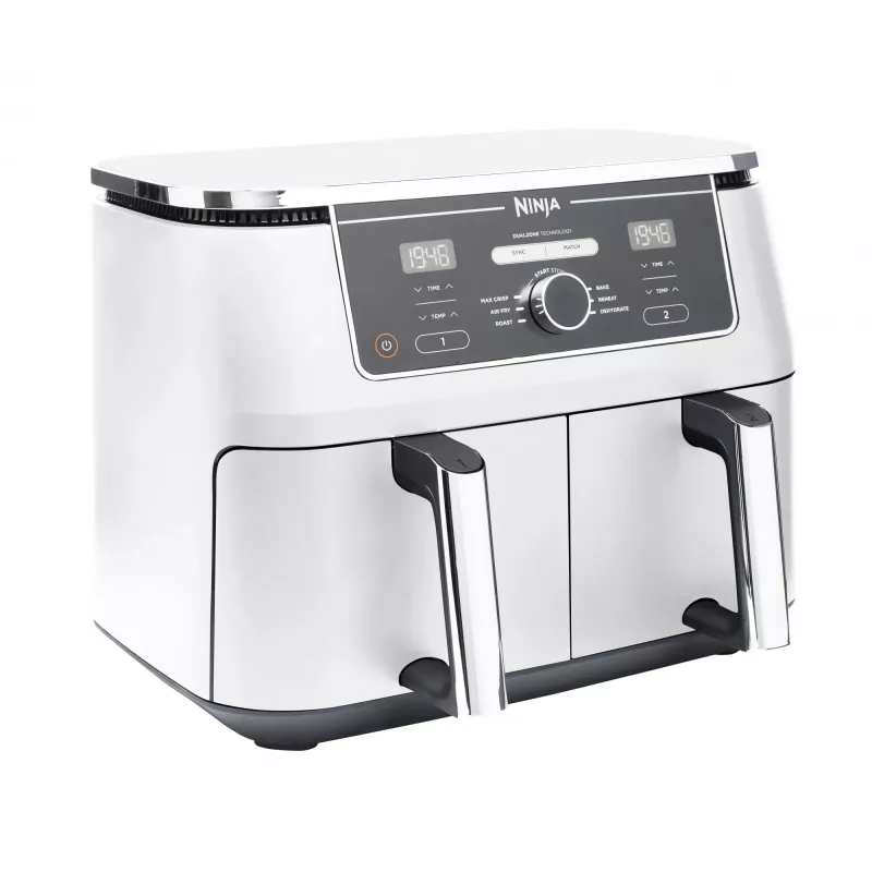 Karšto oro gruzdintuvė Ninja AF400EU Double 9,5 L 2470 W balta, sukamieji ir jutikliniai valdikliai