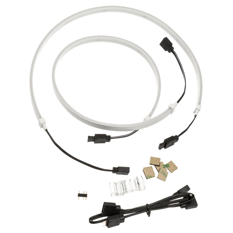 SilverStone LS04, ARGB LED juosta, 2 vnt. - Balta